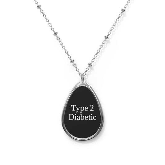 Black Type 2 Diabetic Necklace