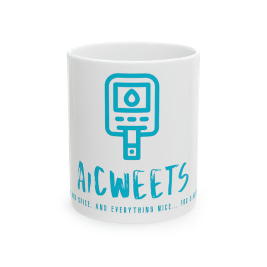 Blue A1Cweets Mug, 11oz