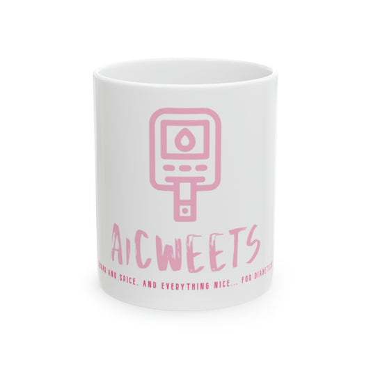 Pink A1Cweets Mug, 11oz